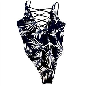 Victoria’s Secret pink tropical one piece swimsuit